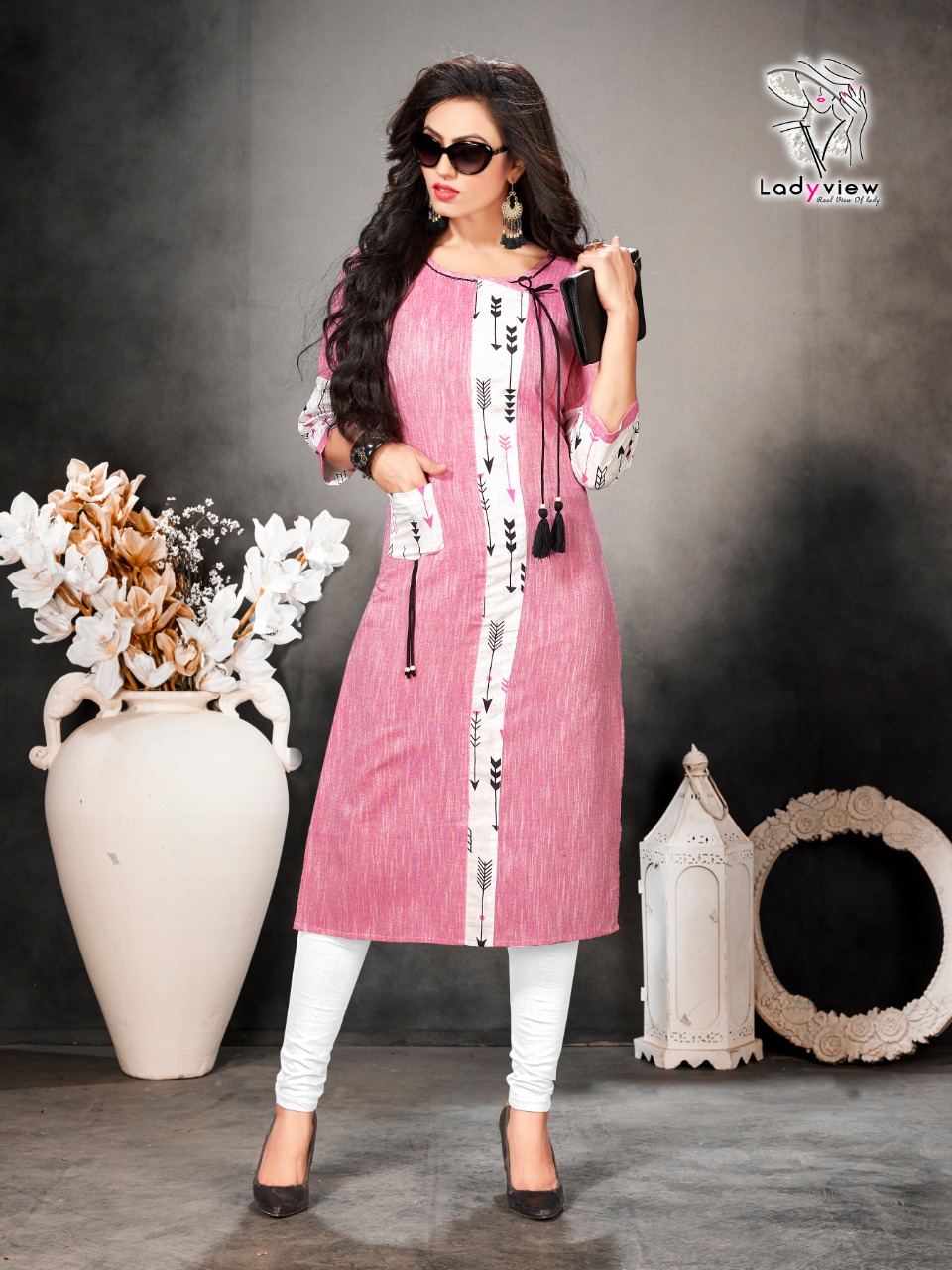 Ladyview Present Rang Rasiya Khadi Cotton Kurti Ladyview Present Rang Rasiya Khadi Cotton Kurti